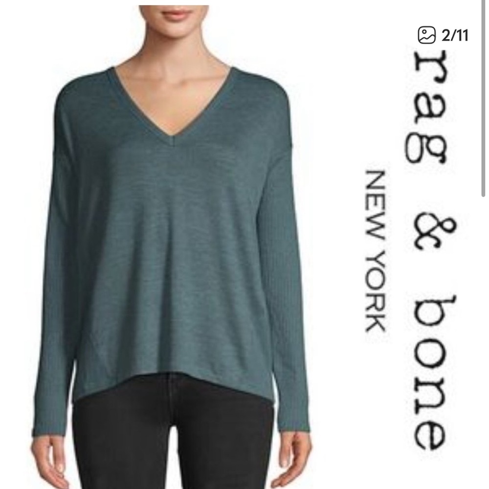 rag & bone Olive V-Neck tee